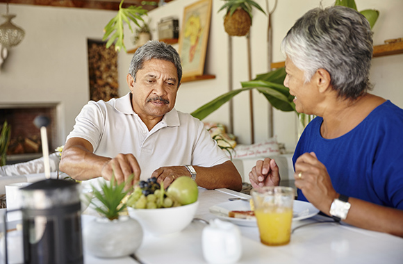 Shot of a happy senior couple enjoying a leisurely breakfast together at homehttp://195.154.178.81/DATA/i_collage/pu/shoots/790860.jpg